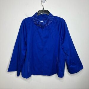Marc Bouwer royal blue cape blazer jacket size‎ large